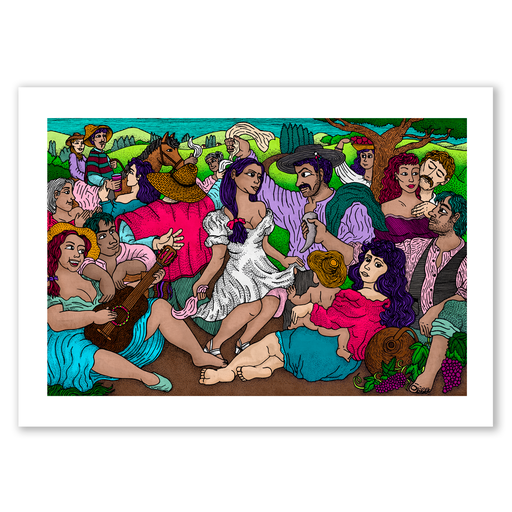 [11] Fiesta Campestre, El Cigarrito. Láminas Fine Art